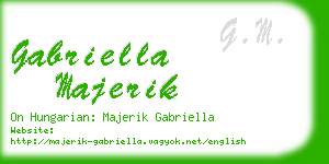 gabriella majerik business card